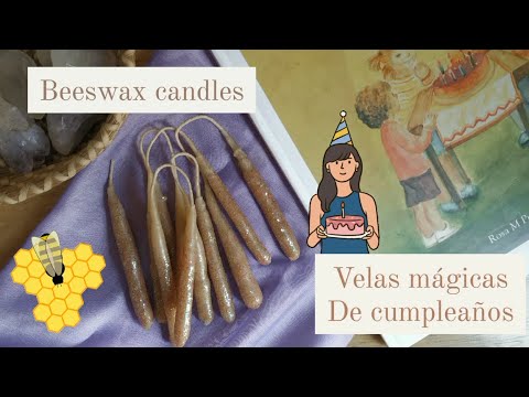 Cómo hacer velas para cumpleaños? tutorial Velas mágicas de cera de abejas | Magical candle Bee wax